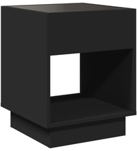 Couchtisch mit Infinity-LED Schwarz 40x40x50 cm
