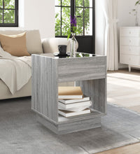 Couchtisch mit Infinity-LED Grau Sonoma 40x40x50 cm