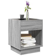 Couchtisch mit Infinity-LED Grau Sonoma 40x40x50 cm