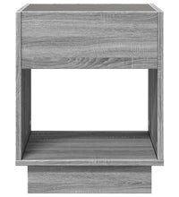 Couchtisch mit Infinity-LED Grau Sonoma 40x40x50 cm