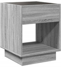 Couchtisch mit Infinity-LED Grau Sonoma 40x40x50 cm