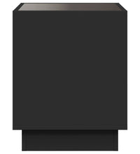 Couchtisch mit Infinity-LED Schwarz 50x50x50 cm