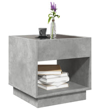 Couchtisch mit Infinity-LED Betongrau 50x50x50 cm