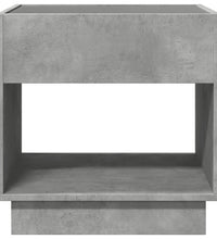 Couchtisch mit Infinity-LED Betongrau 50x50x50 cm