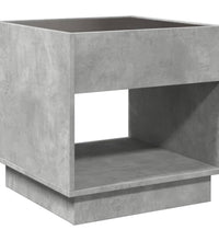 Couchtisch mit Infinity-LED Betongrau 50x50x50 cm