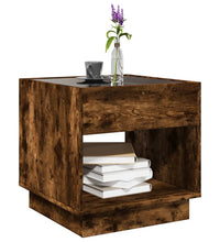 Couchtisch mit Infinity-LED Räuchereiche 50x50x50 cm