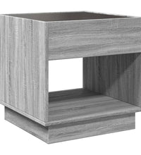 Couchtisch mit Infinity-LED Grau Sonoma 50x50x50 cm