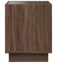 Couchtisch mit Infinity-LED Braun Eichen-Optik 50x50x50 cm