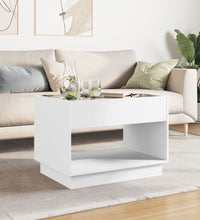 Couchtisch mit Infinity-LED Weiß 70x50x50 cm