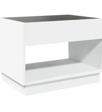 Couchtisch mit Infinity-LED Weiß 70x50x50 cm