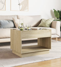 Couchtisch mit Infinity-LED Sonoma-Eiche 70x50x50 cm