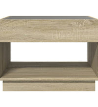 Couchtisch mit Infinity-LED Sonoma-Eiche 70x50x50 cm