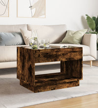 Couchtisch mit Infinity-LED Räuchereiche 70x50x50 cm