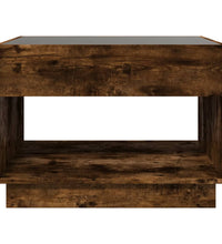 Couchtisch mit Infinity-LED Räuchereiche 70x50x50 cm