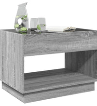 Couchtisch mit Infinity-LED Grau Sonoma 70x50x50 cm