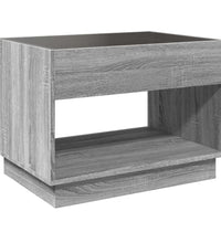 Couchtisch mit Infinity-LED Grau Sonoma 70x50x50 cm