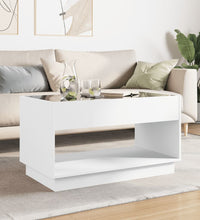 Couchtisch mit Infinity-LED Weiß 90x50x50 cm