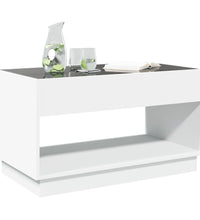 Couchtisch mit Infinity-LED Weiß 90x50x50 cm