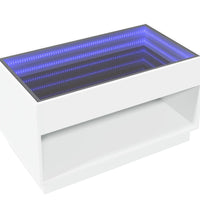 Couchtisch mit Infinity-LED Weiß 90x50x50 cm