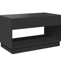 Couchtisch mit Infinity-LED Schwarz 90x50x50 cm