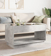 Couchtisch mit Infinity-LED Betongrau 90x50x50 cm