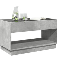 Couchtisch mit Infinity-LED Betongrau 90x50x50 cm