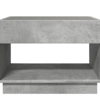 Couchtisch mit Infinity-LED Betongrau 90x50x50 cm