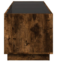 Couchtisch mit Infinity-LED Räuchereiche 90x50x50 cm