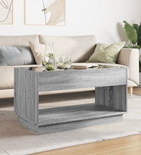 Couchtisch mit Infinity-LED Grau Sonoma 90x50x50 cm