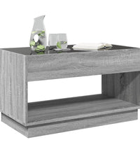 Couchtisch mit Infinity-LED Grau Sonoma 90x50x50 cm