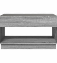 Couchtisch mit Infinity-LED Grau Sonoma 90x50x50 cm