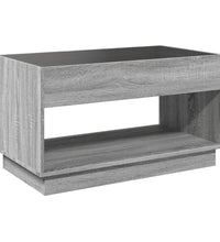 Couchtisch mit Infinity-LED Grau Sonoma 90x50x50 cm