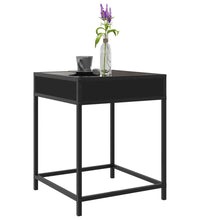 Couchtisch mit Infinity-LED Schwarz 40x40x51 cm