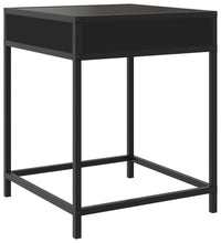 Couchtisch mit Infinity-LED Schwarz 40x40x51 cm