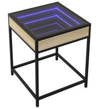 Couchtisch mit Infinity-LED Sonoma-Eiche 40x40x51 cm