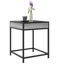 Couchtisch mit Infinity-LED Grau Sonoma 40x40x51 cm