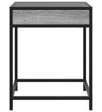 Couchtisch mit Infinity-LED Grau Sonoma 40x40x51 cm