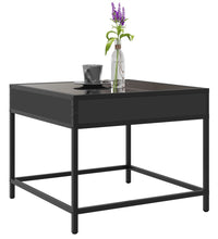 Couchtisch mit Infinity-LED Schwarz 50x50x41 cm