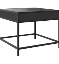 Couchtisch mit Infinity-LED Schwarz 50x50x41 cm