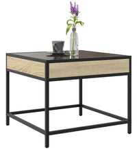 Couchtisch mit Infinity-LED Sonoma-Eiche 50x50x41 cm