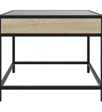 Couchtisch mit Infinity-LED Sonoma-Eiche 50x50x41 cm