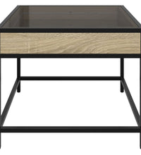 Couchtisch mit Infinity-LED Sonoma-Eiche 50x50x41 cm