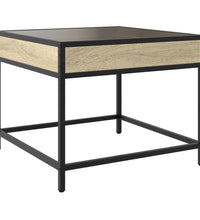 Couchtisch mit Infinity-LED Sonoma-Eiche 50x50x41 cm