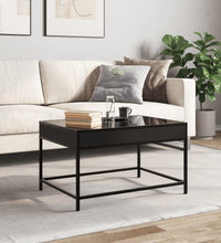 Couchtisch mit Infinity-LED Schwarz 70x50x41 cm