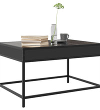 Couchtisch mit Infinity-LED Schwarz 70x50x41 cm