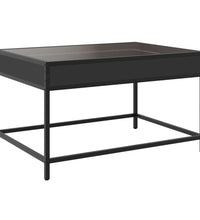 Couchtisch mit Infinity-LED Schwarz 70x50x41 cm