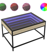 Couchtisch mit Infinity-LED Sonoma-Eiche 70x50x41 cm