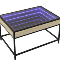 Couchtisch mit Infinity-LED Sonoma-Eiche 70x50x41 cm