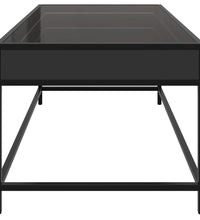 Couchtisch mit Infinity-LED Schwarz 90x50x41 cm