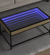 Couchtisch mit Infinity-LED Sonoma-Eiche 90x50x41 cm